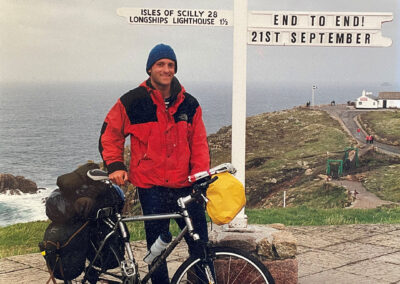 Tom Clowes cycling John O’Groats to Lands End