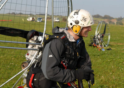 Tom Clowes paramotoring